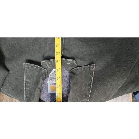 Vintage Carhartt C58 MOS Blanket-Lined Duck Chore Jacket Size XL Green - Picture 15 of 16